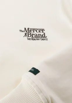 MERCER AMSTERDAM sweater the mercer quarter zip contrast creme Hot