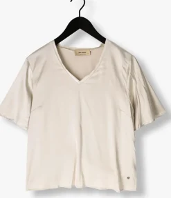 MOS MOSH blouses mmevie v-neck satin blouse creme Hot