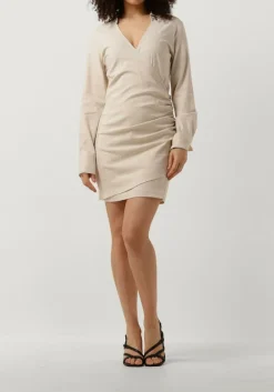 SECOND FEMALE mini jurk zaha dress creme New