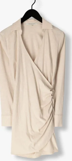 SECOND FEMALE mini jurk zaha dress creme New