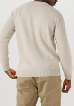 STEFANO LAURAN trui crew l creme Clearance