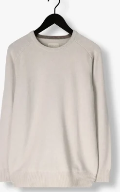 STEFANO LAURAN trui crew l creme Clearance