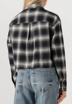 DANTE6 eason check emballished shirt zwart Hot