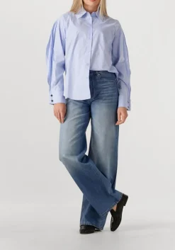 DANTE6 nuit coated wide leg jeans lichtblauw Discount