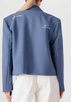 ALIX THE LABEL e blazer ladies woven stripe tape blazer donkerblauw Online