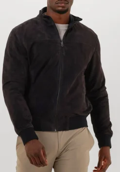 ALTER EGO e leren jas chris donkerblauw Discount