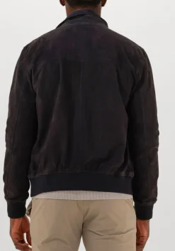 ALTER EGO e leren jas chris donkerblauw Discount