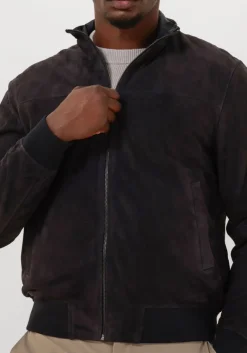 ALTER EGO e leren jas chris donkerblauw Discount