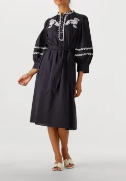 ANTIK BATIK e midi jurk dali dress donkerblauw Hot