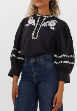 ANTIK BATIK e blouses dali blouse donkerblauw Discount