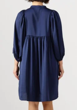 BRUUNS BAZAAR e midi jurk sarina dress donkerblauw Clearance