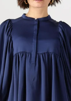 BRUUNS BAZAAR e midi jurk sarina dress donkerblauw Clearance