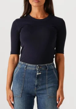 CLOSED e top crewneck shortsleeve donkerblauw Clearance