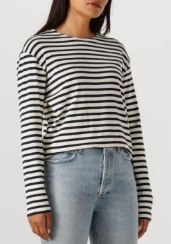 CLOSED e trui basic long sleeve st striped donkerblauw