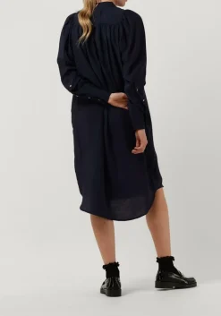 CO'COUTURE e midi jurk callum volume dress donkerblauw Online