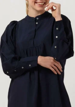 CO'COUTURE e midi jurk callum volume dress donkerblauw Online