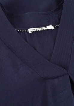 CO'COUTURE e mini jurk caryn pleat tunic dress donkerblauw New