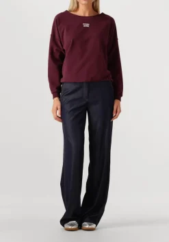 CO'COUTURE e pantalon terry denim long pant donkerblauw Best