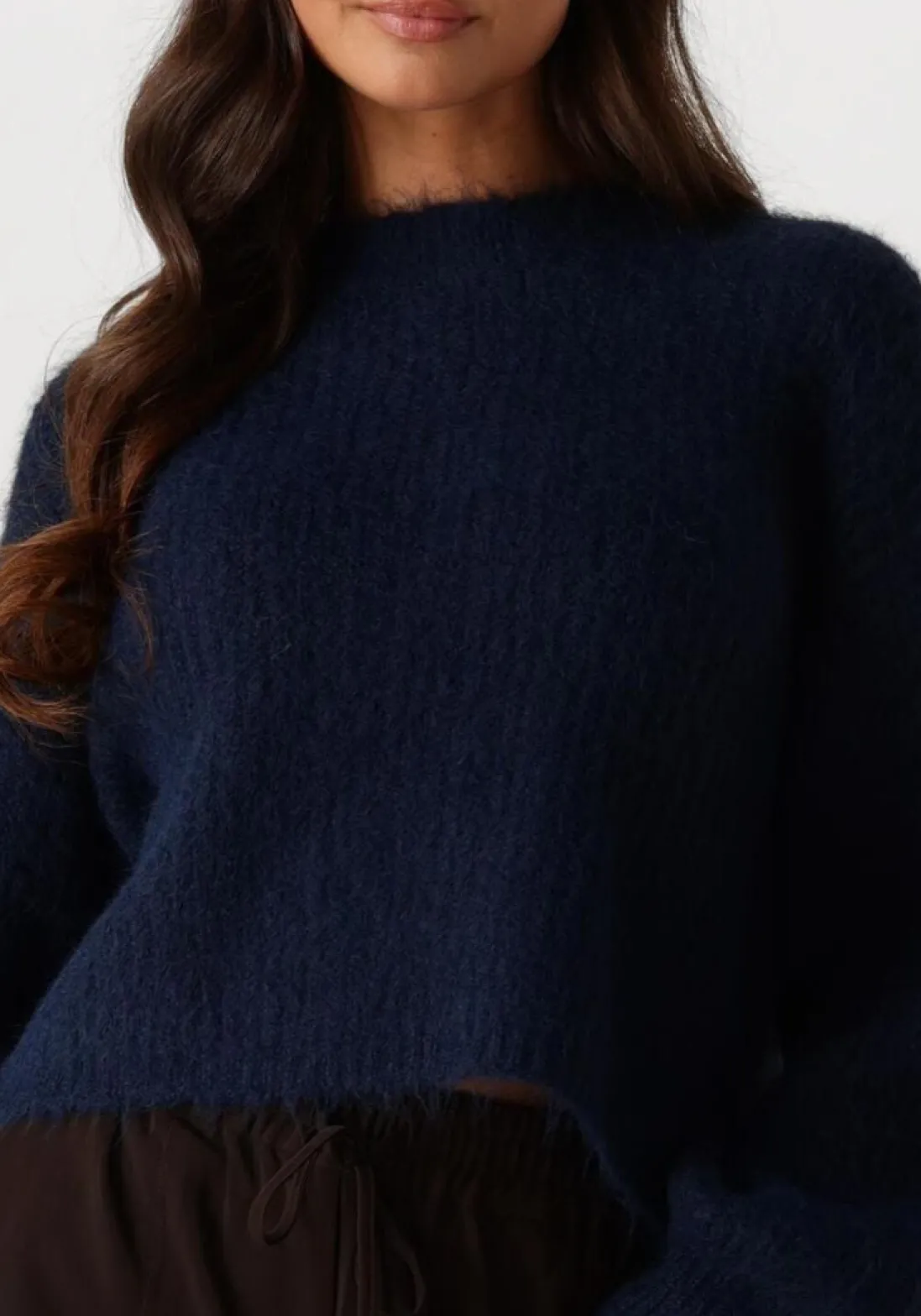 CO'COUTURE e truien/vesten coralee crop knit donkerblauw New