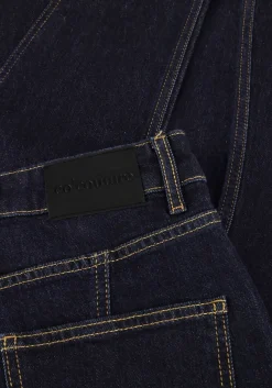 CO'COUTURE e wide jeans wilson wave long jeans donkerblauw