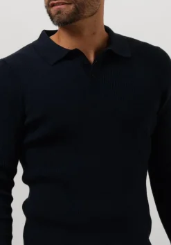 DRYKORN e polo tesuan donkerblauw Outlet