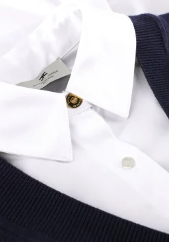 ELISABETTA FRANCHI e mini jurk knitted dress donkerblauw Clearance