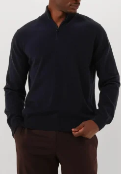 FILIPPO DE LAURENTIIS e trui mezza zip ml donkerblauw Online