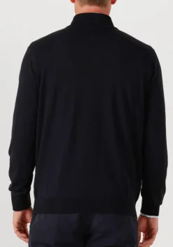 FILIPPO DE LAURENTIIS e trui mezza zip ml r.merino donkerblauw Online