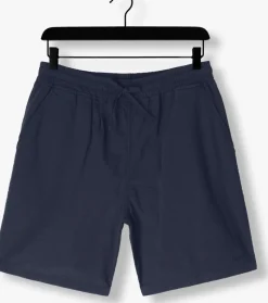 FORÉT e forét korte broek hush seersucker short donkerblauw Discount