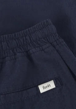 FORÉT e forét korte broek hush seersucker short donkerblauw Discount