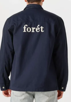 FORÉT e forét overshirts rowan logo overshirt donkerblauw Hot