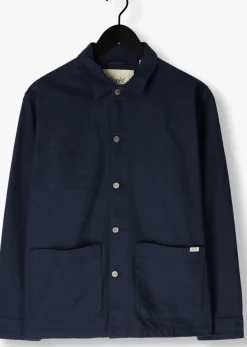 FORÉT e forét overshirts rowan logo overshirt donkerblauw Hot