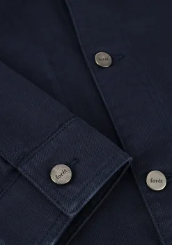 FORÉT e forét overshirts rowan logo overshirt donkerblauw Hot