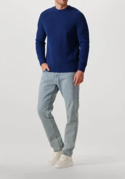 FORÉT e forét trui delta wool knit donkerblauw New