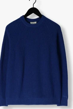 FORÉT e forét trui delta wool knit donkerblauw New