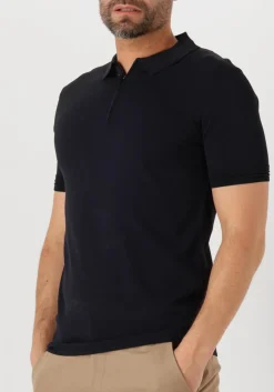 GENTI e polo polo zip ss k2053-1260 donkerblauw Online