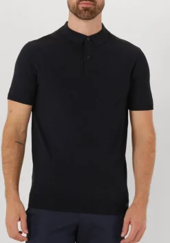 GENTI e polo polo button ss k2046-1260 donkerblauw New