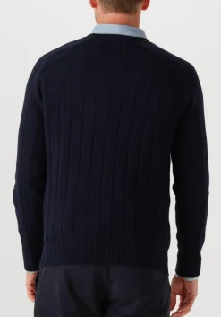 GRAN SASSO e trui crew l slv donkerblauw Outlet