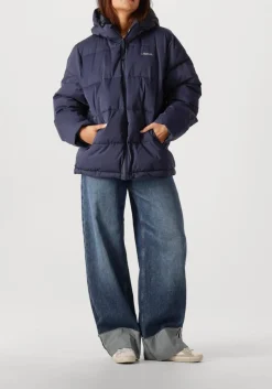 MERCER AMSTERDAM e gewatteerde jas the mercer puffer jacket donkerblauw Discount