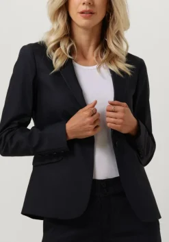 MOS MOSH e blazer blake night blazer sustainable donkerblauw