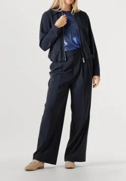 MOS MOSH e wijde broek mmcharlizepanamapant donkerblauw