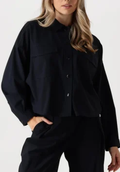 PENN & INK e blouses w24n1557ltd donkerblauw New