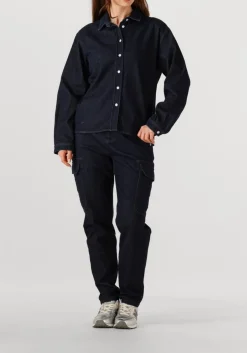 PENN & INK e cargobroeken trousers donkerblauw