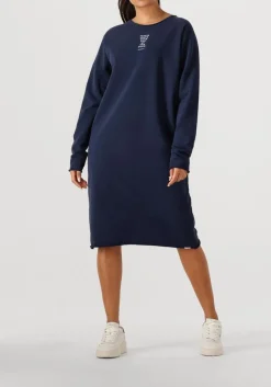 PENN & INK e midi jurk dress print donkerblauw Online