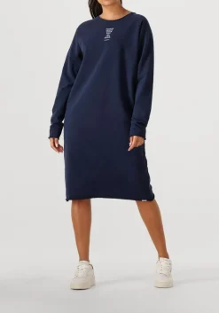 PENN & INK e midi jurk dress print donkerblauw Online