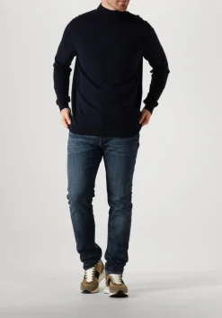 PROFUOMO e coltrui pullover roll neck donkerblauw Discount