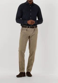 PROFUOMO e klassiek overhemd shirt x-cutaway japanese knitted donkerblauw Best