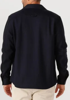 PROFUOMO e overshirt overshirt cutaway knitted donkerblauw Clearance