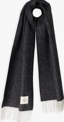 PROFUOMO e sjaal scarf lambswool donkerblauw Online