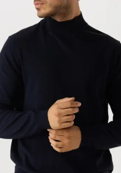 PROFUOMO e trui pullover mock donkerblauw Best